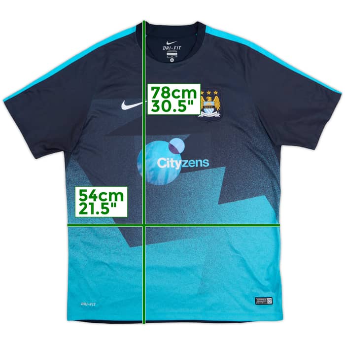 2015-16 Manchester City Nike Training Shirt - 7/10 - (XL)