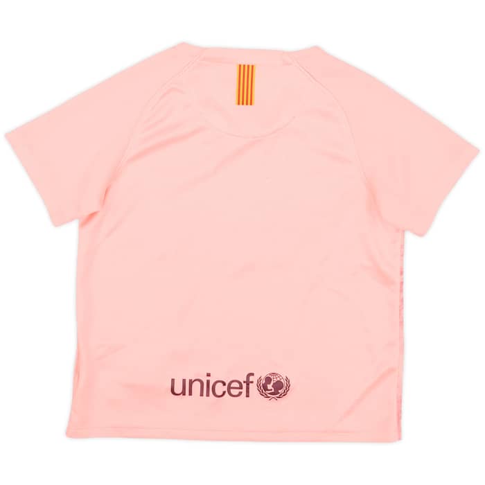 2018-19 Barcelona Third Shirt - 7/10 - (3-4 Years)