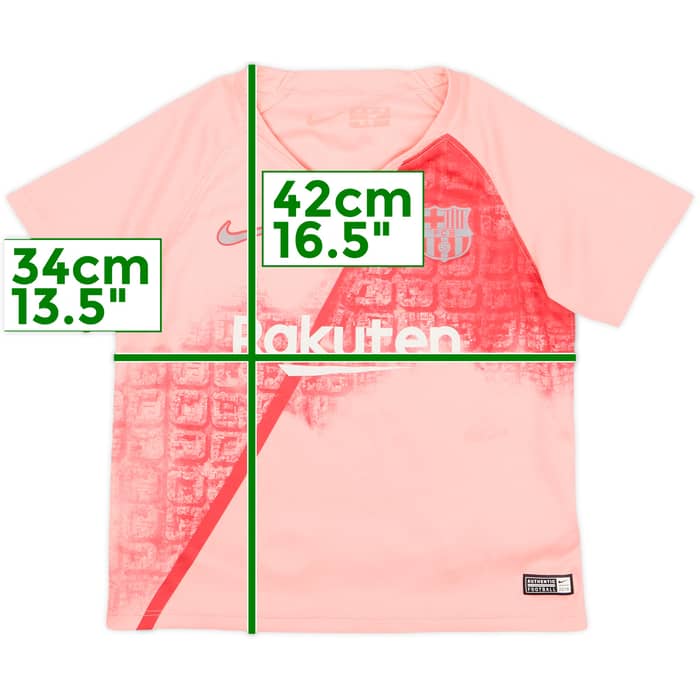 2018-19 Barcelona Third Shirt - 7/10 - (3-4 Years)