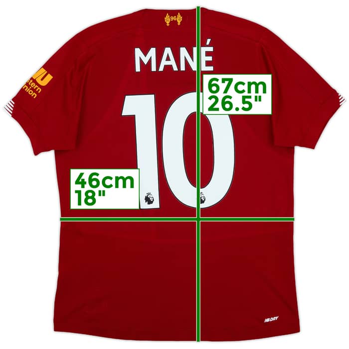 2019-20 Liverpool Home Shirt Mane #10 - 9/10 - (XL.Boys)