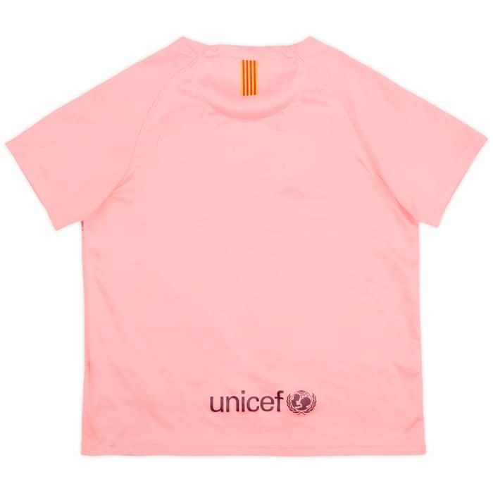 2018-19 Barcelona Third Shirt - 5/10 - (7-8 Years)