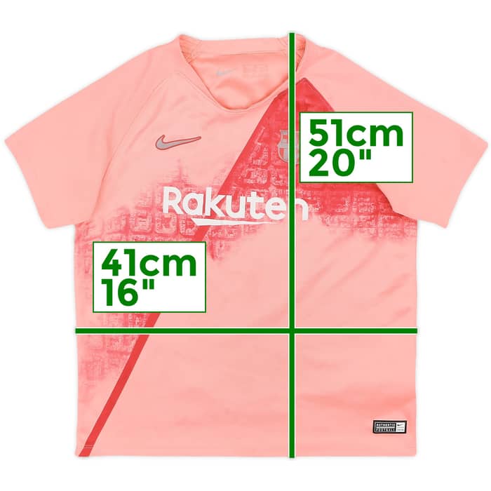 2018-19 Barcelona Third Shirt - 5/10 - (7-8 Years)