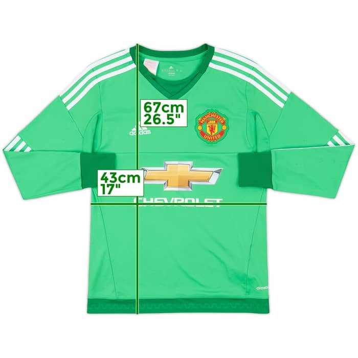 2015-16 Manchester United GK Shirt - 9/10 - (L.Boys)