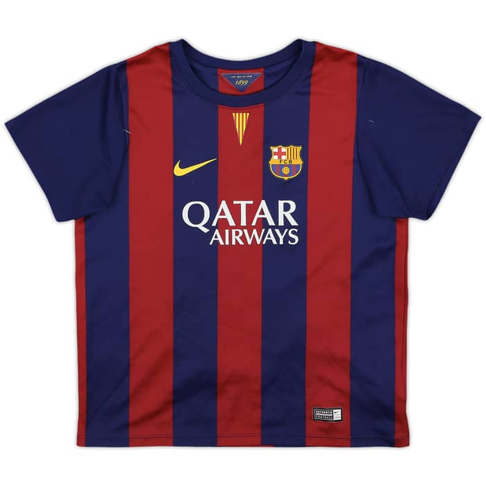 2014-15 Barcelona Home Shirt Messi #10 - 6/10 - (7-8 Years)