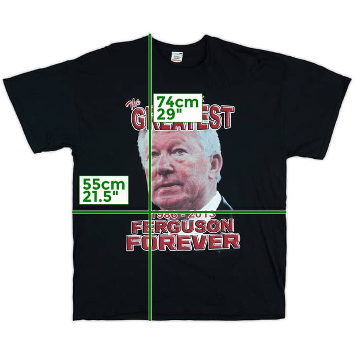 2013-14 Manchester United 'Farewell Fergie' Cotton Tee - 9/10 - (XL)