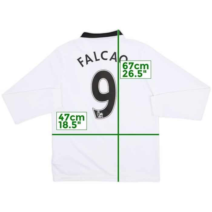 2014-15 Manchester United Away L/S Shirt Falcao #9 - 9/10 - (XL.Boys)