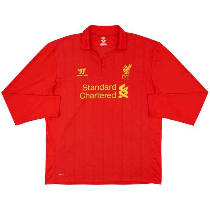 2012-13 Liverpool Home L/S Shirt Gerrard #8 - 8/10 - (XXL)
