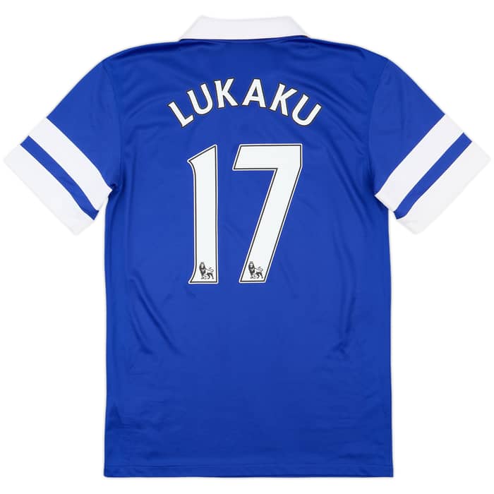 2013-14 Everton Home Shirt Lukaku #17 - 8/10 - (S)