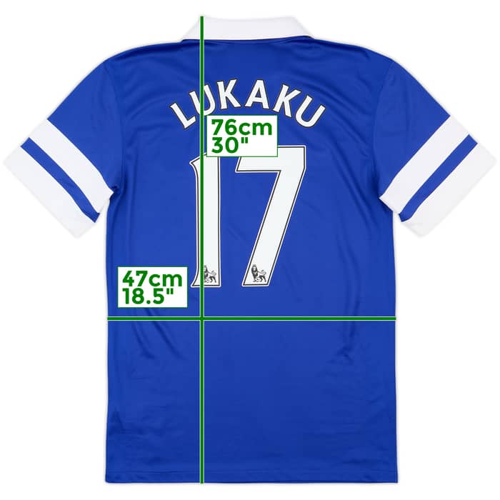 2013-14 Everton Home Shirt Lukaku #17 - 8/10 - (S)