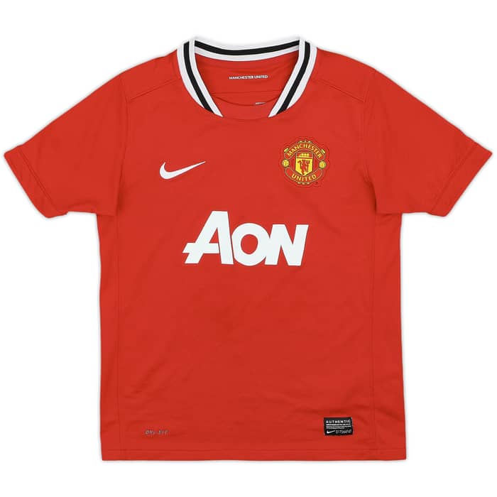 2011-12 Manchester United Home Shirt Nani #17 - 7/10 - (M.Boys)