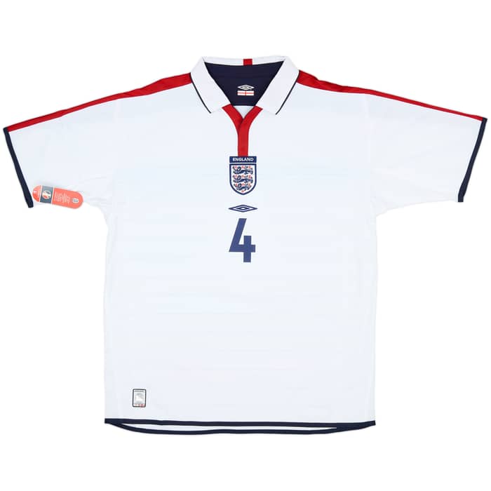 2003-05 England Home Shirt Gerrard #4 (XL)