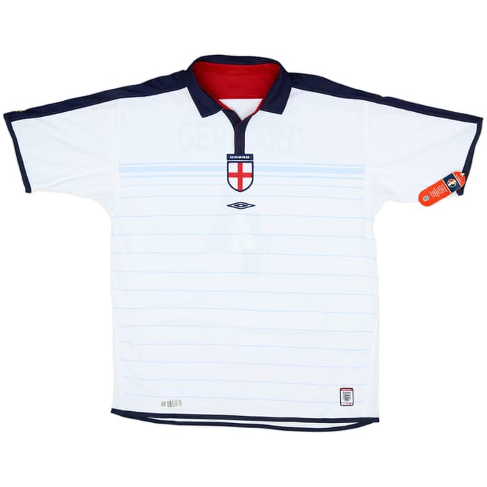 2003-05 England Home Shirt Gerrard #4 (XL)