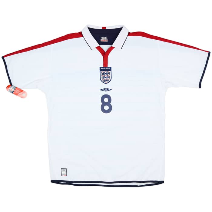 2003-05 England Home Shirt Scholes #8 (XL)