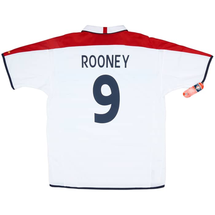 2003-05 England Home Shirt Rooney #9 (XL)