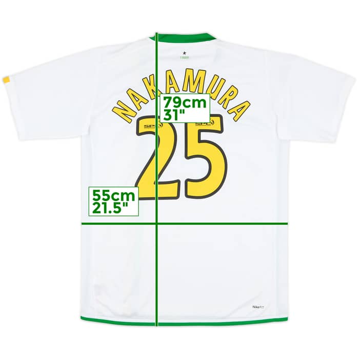 2006-08 Celtic European Shirt Nakamura #25 - 8/10 - (L)