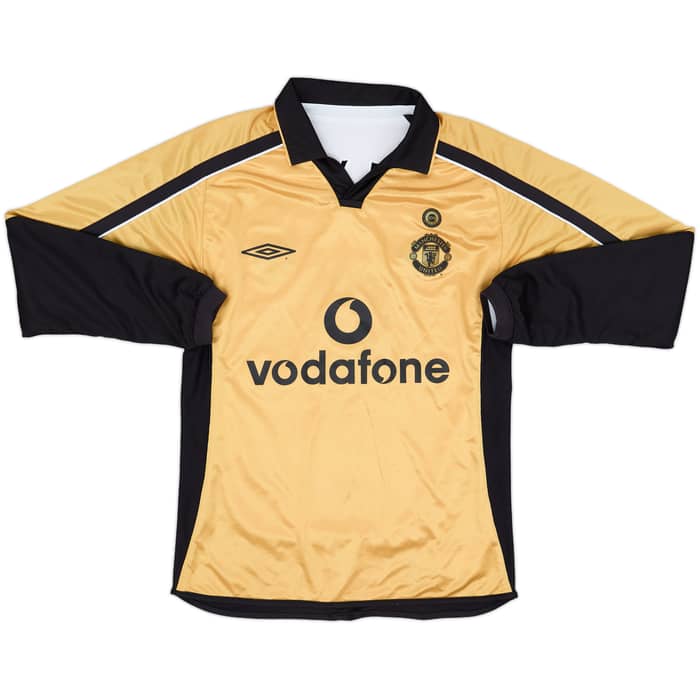 2001-02 Manchester United Centenary Away/Third L/S Shirt Beckham #7 - 8/10 - (S)