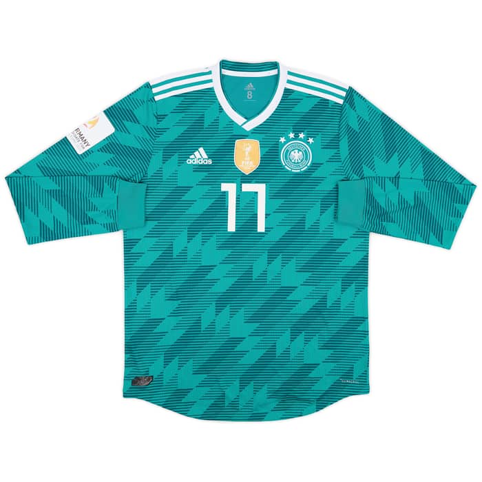 2018 Germany Match Issue Away L/S Shirt Boateng #17