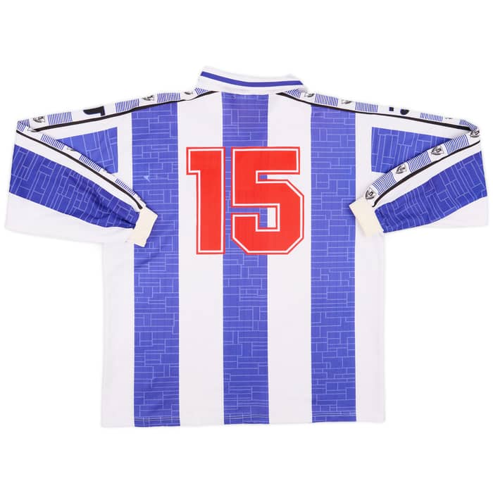 1996-97 CD Leganes Match Issue Home L/S Shirt #15