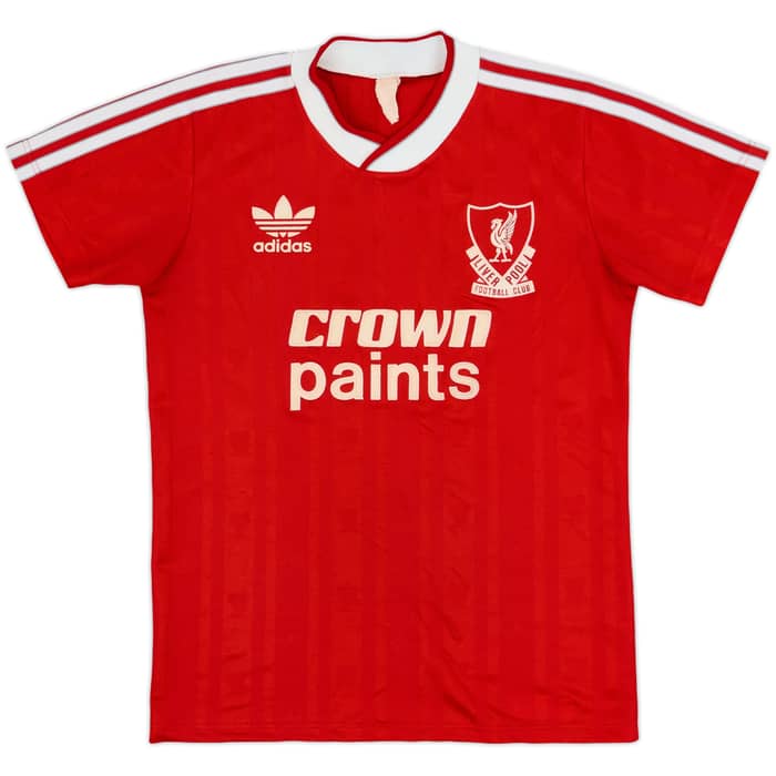 1987-88 Liverpool Home Shirt & Shorts - 8/10 - (Y)