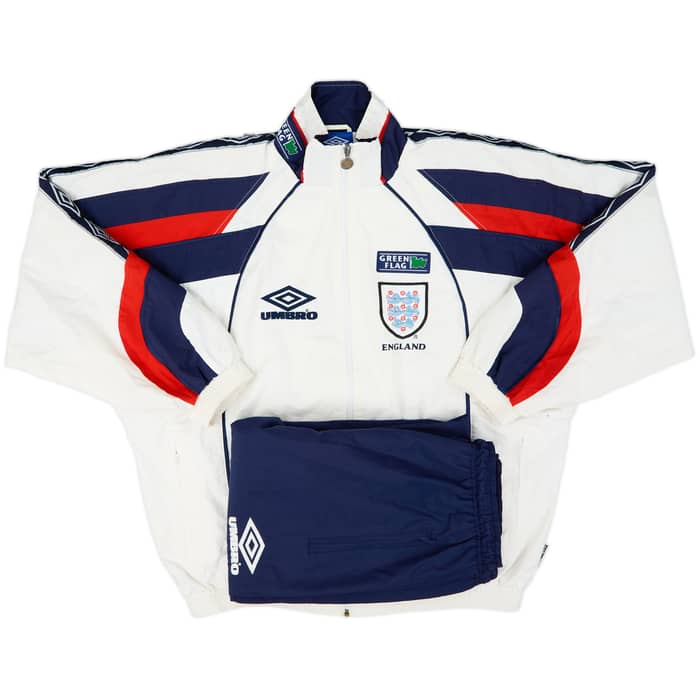 1998-99 England Umbro Tracksuit - 8/10 - (L)
