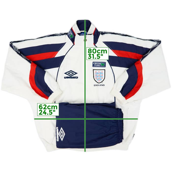 1998-99 England Umbro Tracksuit - 8/10 - (L)