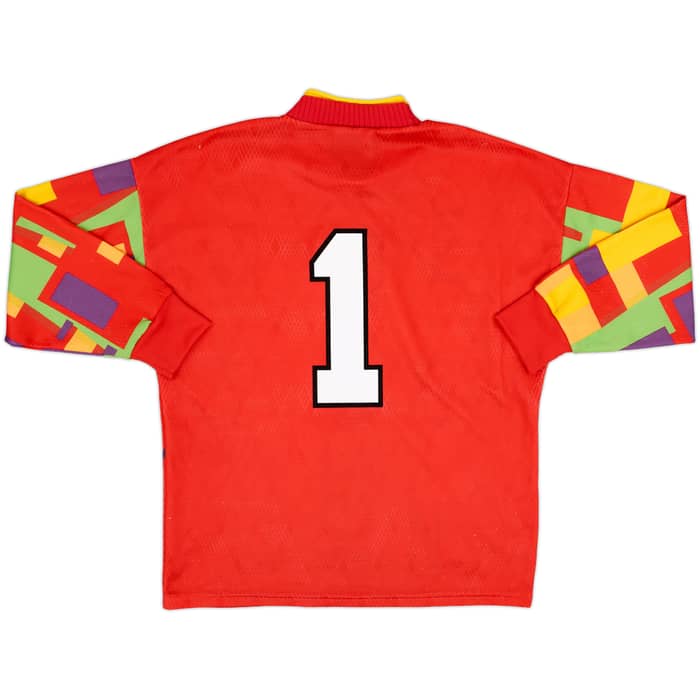 1995-96 England GK Shirt & Shorts #1 - 7/10 - (M)