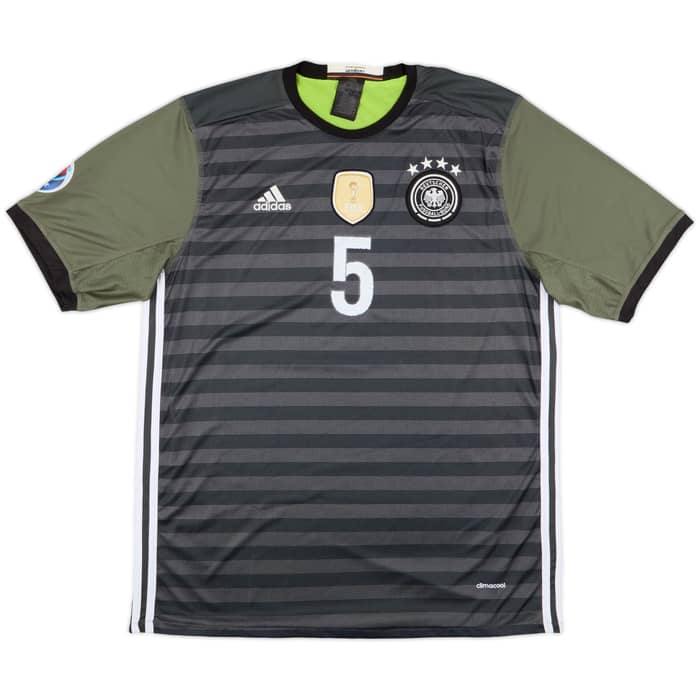 2015-17 Germany Away Shirt Hummels #5 - 9/10 - (XXL)
