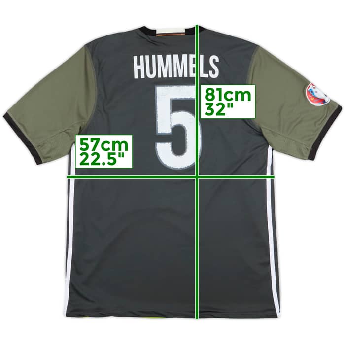 2015-17 Germany Away Shirt Hummels #5 - 9/10 - (XXL)