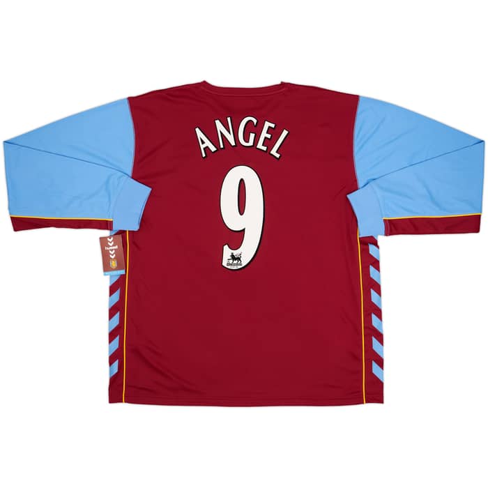 2005-06 Aston Villa Home L/S Shirt Angel #9 (XL)