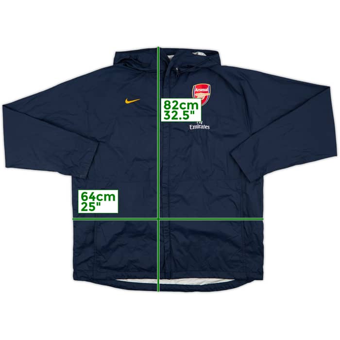 2008-09 Arsenal Nike Hooded Rain Coat - 7/10 - (XL)