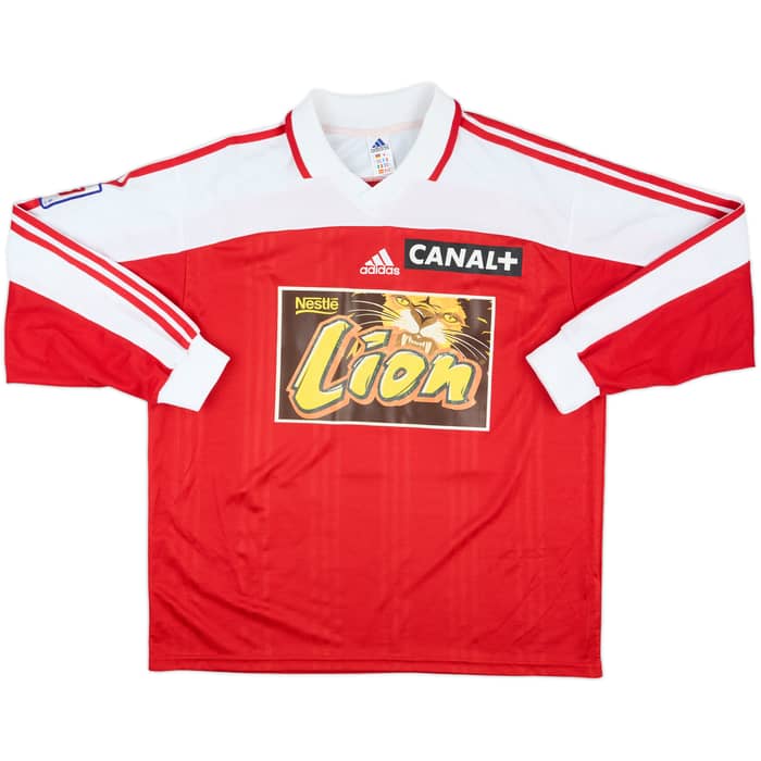 2000-01 Red Star FC Match Issue Coupe de la Ligue Home L/S Shirt Saxemard #7