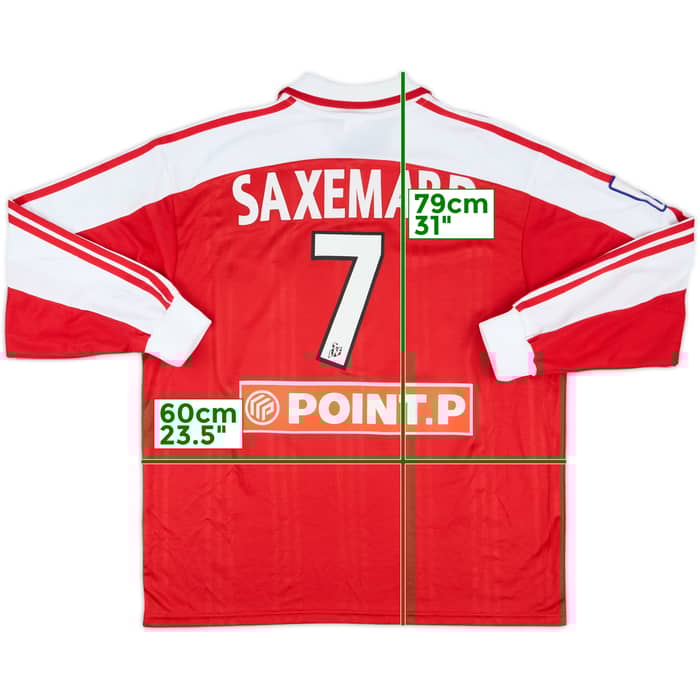 2000-01 Red Star FC Match Issue Coupe de la Ligue Home L/S Shirt Saxemard #7