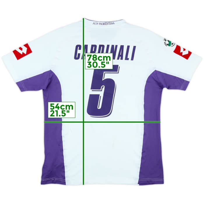 2007-08 Fiorentina Match Issue Away Shirt Cardinali #5