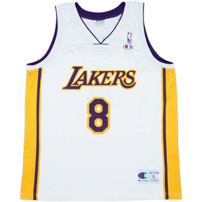 2002-06 LA Lakers Bryant #8 Champion Alternate Jersey - 8/10 - (L)