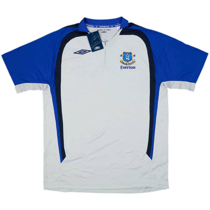 2008-09 Everton Umbro 1/4 Zip Polo Shirt (M)