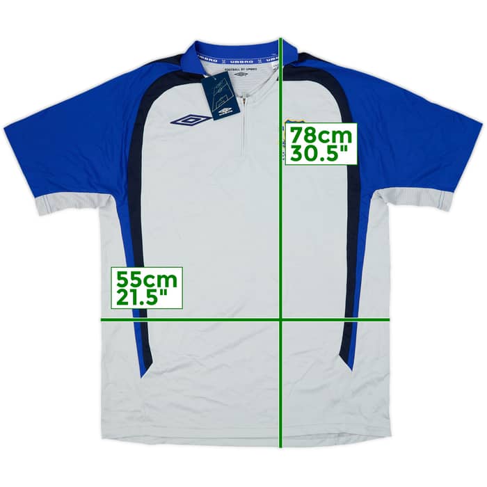 2008-09 Everton Umbro 1/4 Zip Polo Shirt (M)