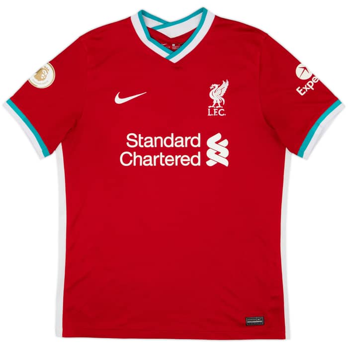2020-21 Liverpool Home Shirt Virgil #4 - 7/10 - (L)