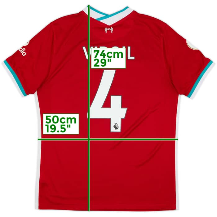 2020-21 Liverpool Home Shirt Virgil #4 - 7/10 - (L)