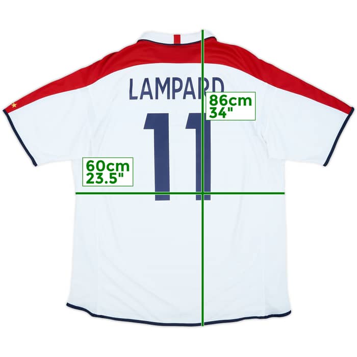 2003-05 England Home Shirt Lampard #11 - 10/10 - (XXL)
