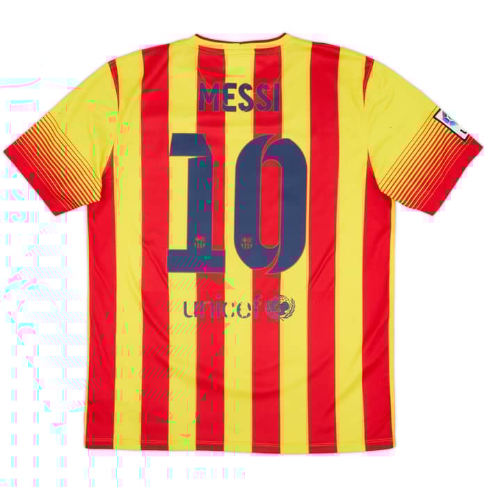 2013-15 Barcelona Camiseta Visitante Messi #10 - 5/10 - (L)