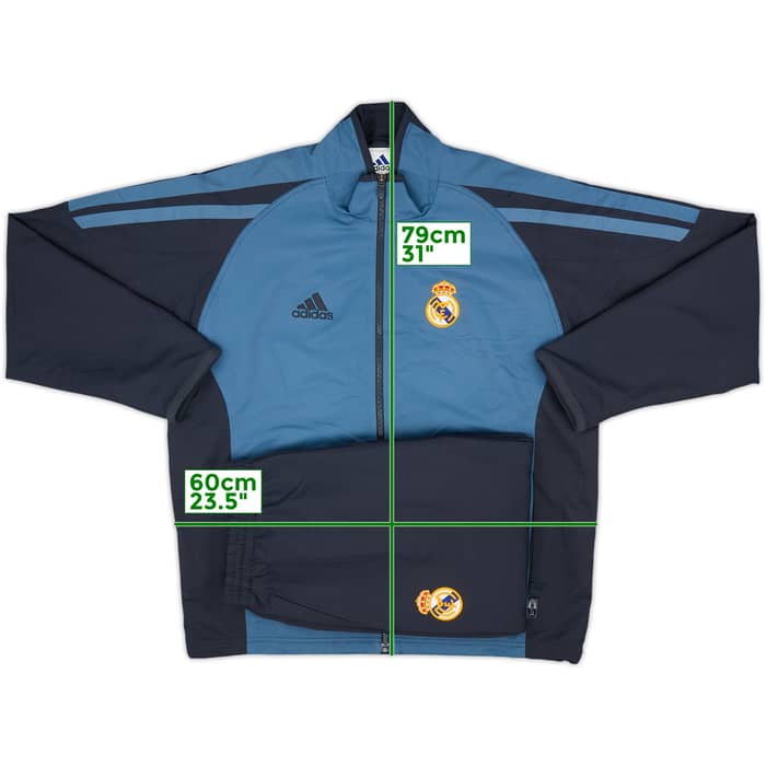 2001-02 Real Madrid adidas Tracksuit - 8/10 - (M)