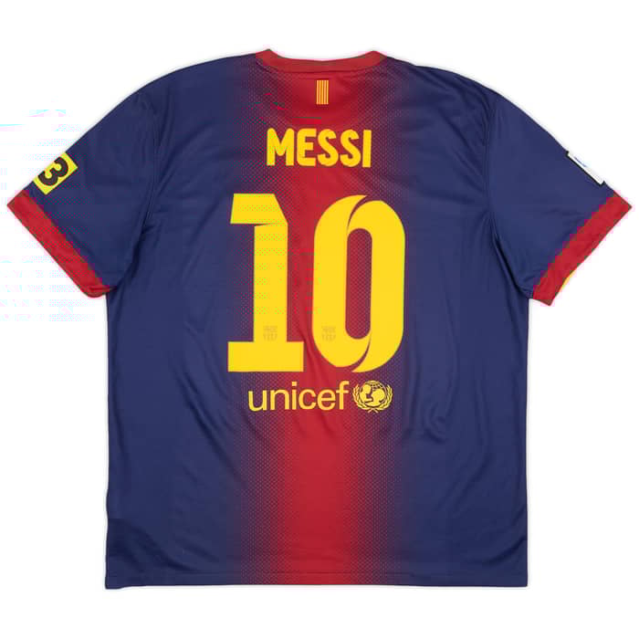 2012-13 Barcelona Home Shirt Messi #10 - 8/10 - (XL)