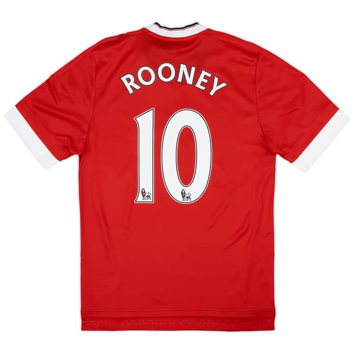 2015-16 Manchester United Player Issue Home Shirt Rooney #10 (M)