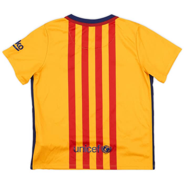 2015-16 Barcelona Away Shirt - 6/10 - (7-8 Years)