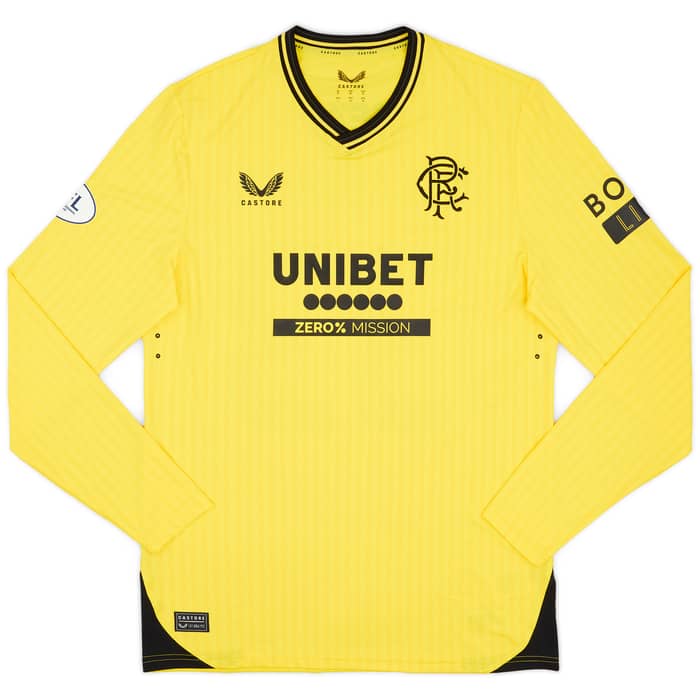 2023-24 Rangers Match Issue GK Shirt McLaughlin #33