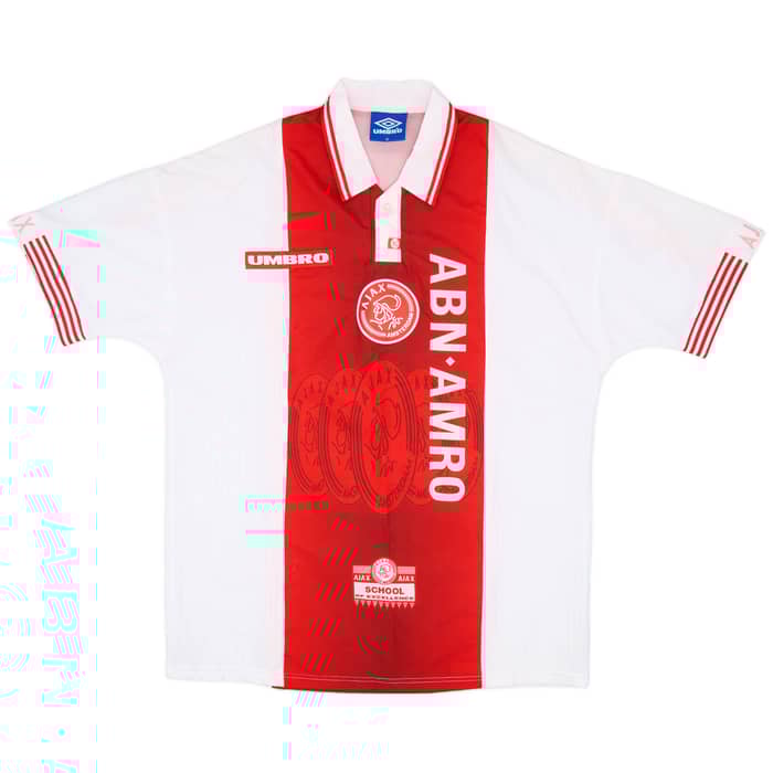 1997-98 Ajax Home Shirt F.De Boer #4 - 7/10 - (XL)