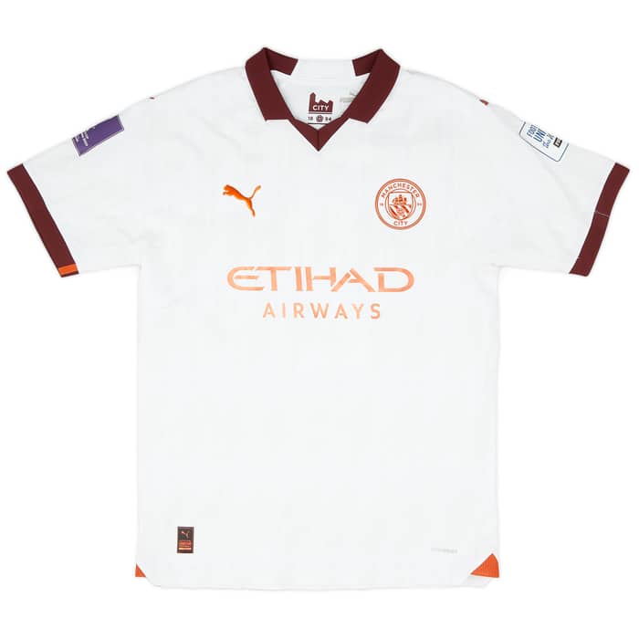 2023-24 Manchester City Match Issue Club World Cup Away Shirt Walker #2