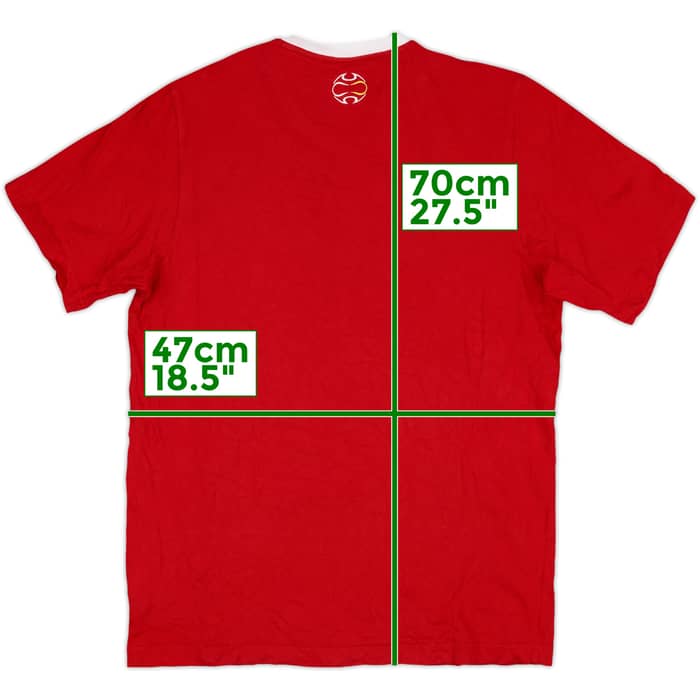 2007-08 Liverpool adidas Cotton Tee - 9/10 - (S)