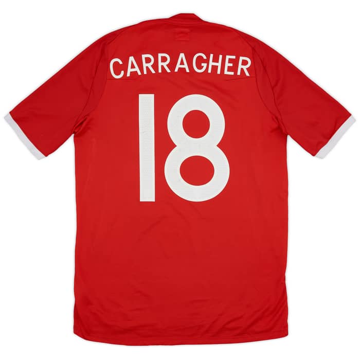 2010-11 England Away Shirt Carragher #18 - 5/10 - (M)