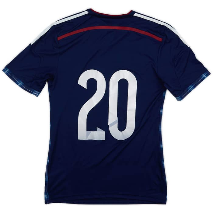 2014-15 Scotland Player Issue Home L/S Shirt #20 - 10/10 - (S)